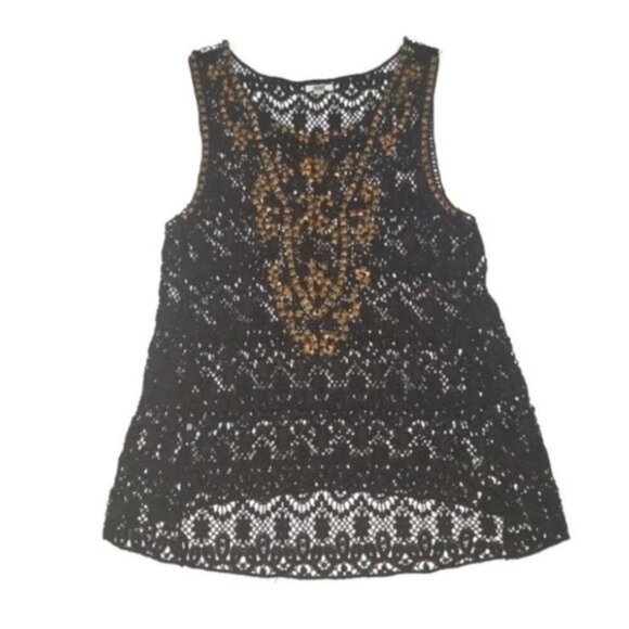 Urban Outfitters Ecote Queens crochet lace with studs tank top - Picture 2 of 12